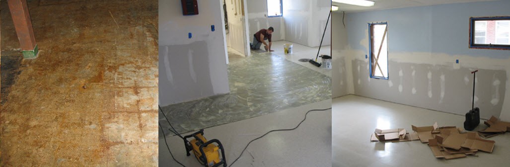 wax buildup clean linoleum vinyl floor remove construction deep commercial